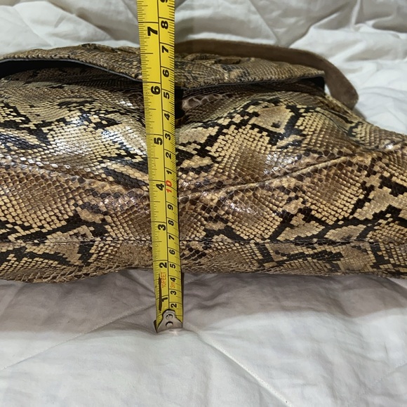 RARE Gorgeous vintage Lee Sands genuine Python shoulder bag unique - Picture 10 of 13